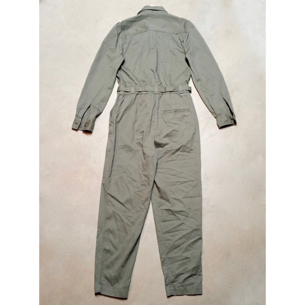 *READ* NWT GAP Jumpsuit Womens Size 4 Long Sleeve Utility Olive Coveralls - Picture 3 of 10